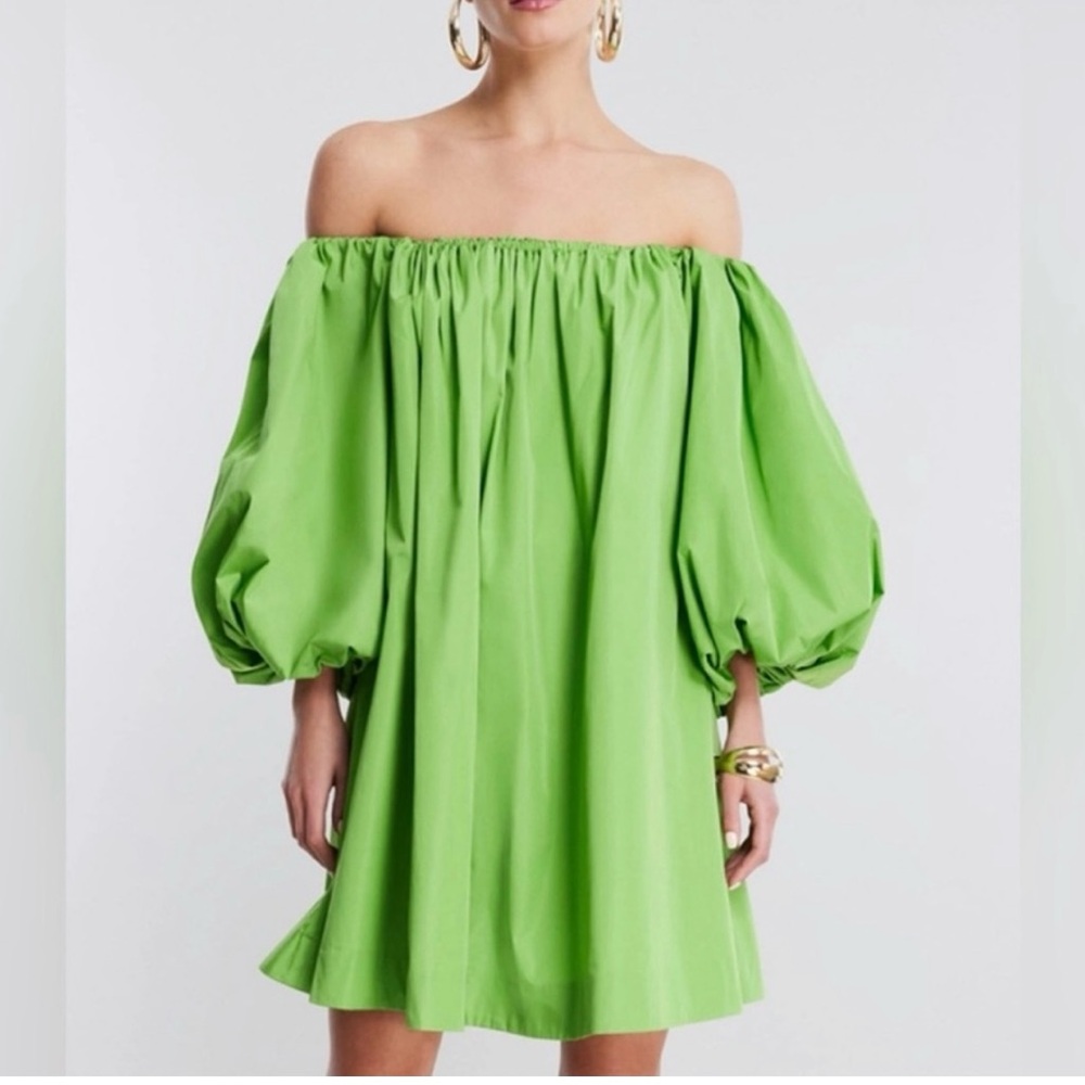 BCBGMAXAZRIA Adelaide Balloon Sleeve Mini Dress XS